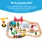 Wooden Train Set Table for Toddlers, 56pc Multi-Activity Table for Kids w/Toy Storage Drawer & Reversible Top